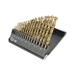 Estuche profesional de brocas acero rápido HSS-TIN