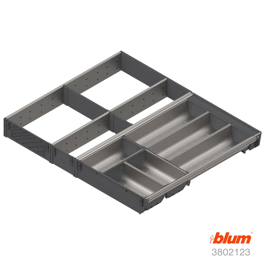 EUROBOX PLUS - Combinaciones habituales cuberteros y divisorios Blum Orga-Line