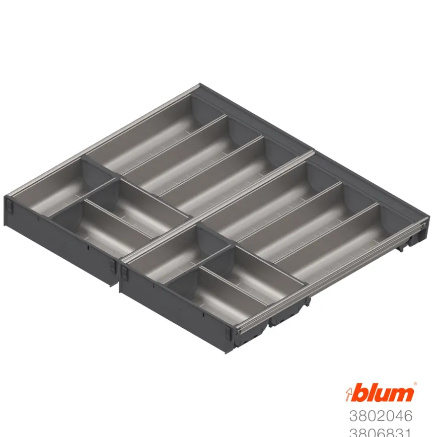 EUROBOX PLUS - Combinaciones habituales cuberteros y divisorios Blum Orga-Line