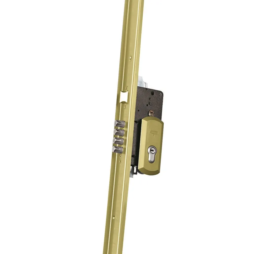 EZCURRA 5000 - Cerradura embutida de seguridad de 3 puntos con frente Z sin varillas