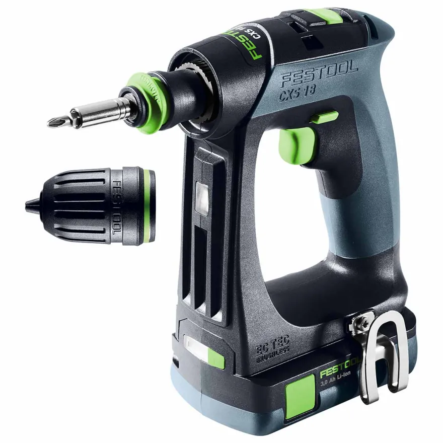 Festool CXS 18 C 3,0-Plus - Taladro atornillador con batería y cargador