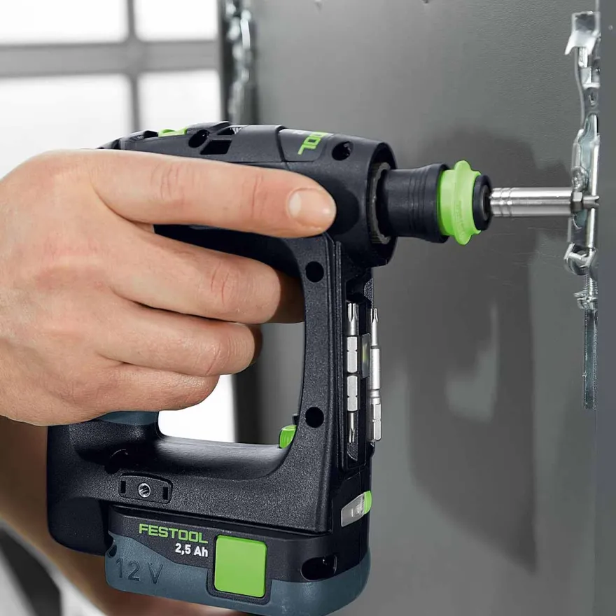 Festool CXS 12 2,5-Plus - Taladro atornillador con batería y cargador
