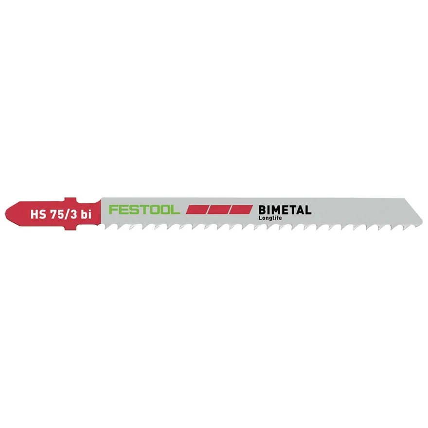 Festool HS 75/3 BI/5 - Hoja de calar para plástico duro