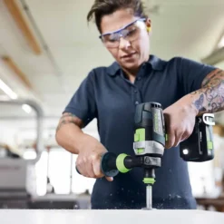 Festool QUADRIVE TPC Set/XL - Taladro atornillador de percusión con batería y cargador (18V/5Ah)