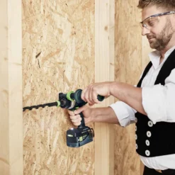 Festool QUADRIVE TPC Set/XL - Taladro atornillador de percusión con batería y cargador (18V/5Ah)