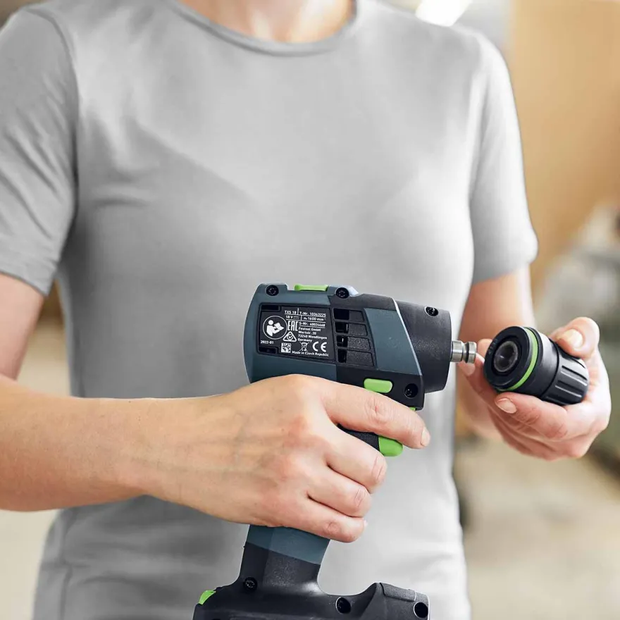 Festool TXS 18 C 3,0-Plus - Taladro atornillador con batería y cargador