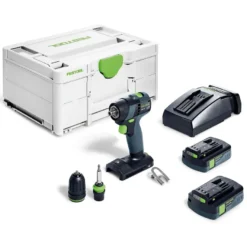 Festool TXS 18 C 3,0-Plus - Taladro atornillador con batería y cargador