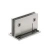 Fijación vidrio a pared con pletina para puerta de vidrio
