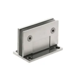 Fijación vidrio a pared con pletina para puerta de vidrio