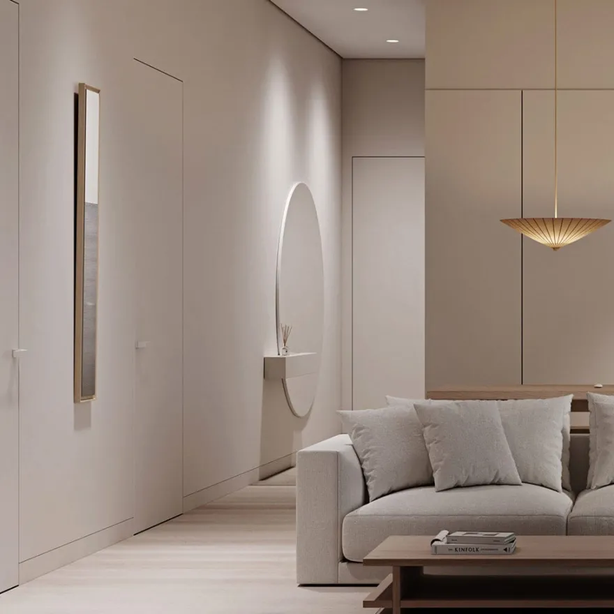 FILOMODULAR - Marco invisible modular para puertas filomuro batientes