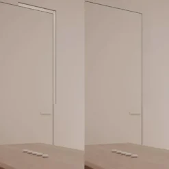 FILOMODULAR - Marco invisible modular para puertas filomuro batientes