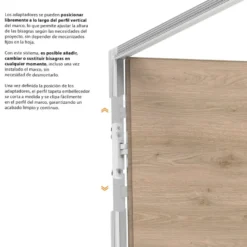 FILOMODULAR - Marco invisible modular para puertas filomuro batientes