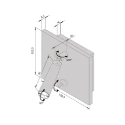 FINGER - Aplique de pared led orientable