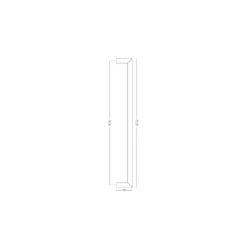 FINO - Juego de manillones tubulares para puertas JNF Ø16 mm