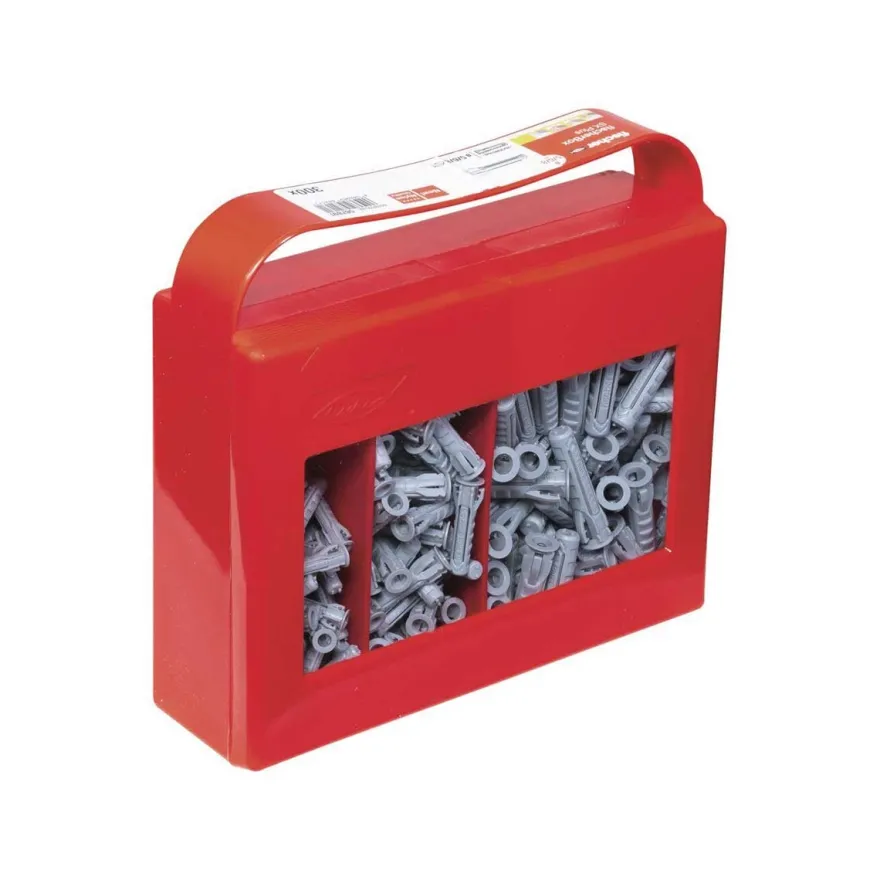 Fischer SX PLUS - Surtido variado de tacos expansivos para materiales macizos y huecos