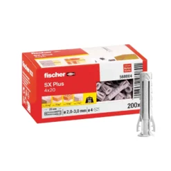 Fischer SX PLUS - Taco de expansión para materiales macizos y huecos