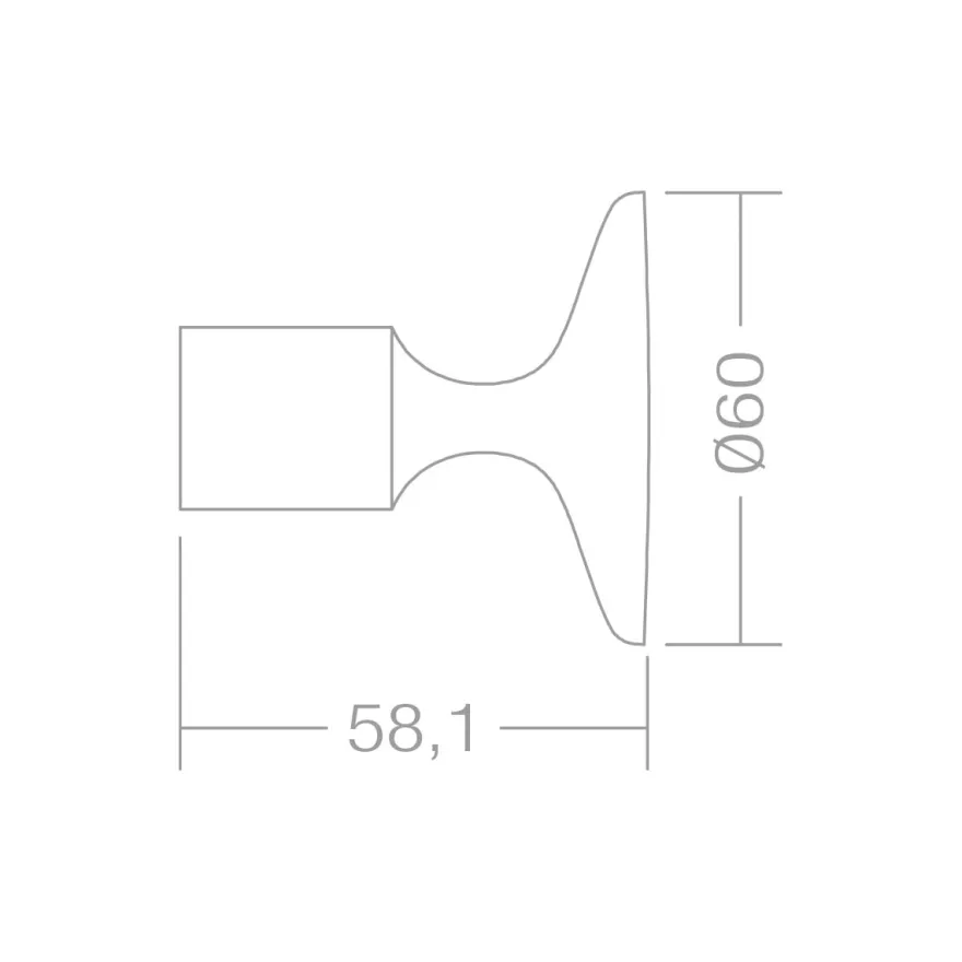 FLOID - Perchero de pared minimalista