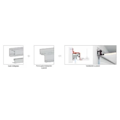 Forro guía UNIKGLASS + TOP 50/100/150 Klein para instalación a falso techo