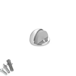 FORTE - Tope metálico para puerta con silicona amortiguadora (Ø45 mm)