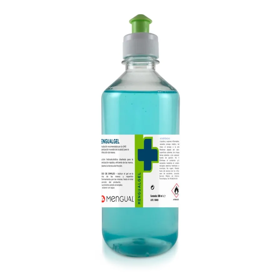 Gel hidroalcoholico de manos antiseptico