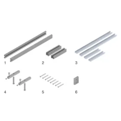 GIACOMO - Kit de perfiles para puerta corredera