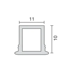 GINO - Perfil Termoplástico LED forma 