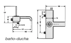 GLANCE Monoblock baño-ducha