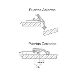 Golpete retención OJMAR para el mueble