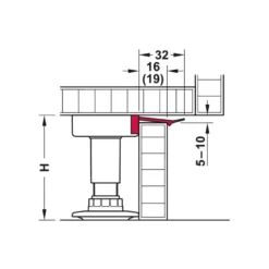 GRIPPER - Pinza de presión para zócalos de madera de 16 a 19 mm.