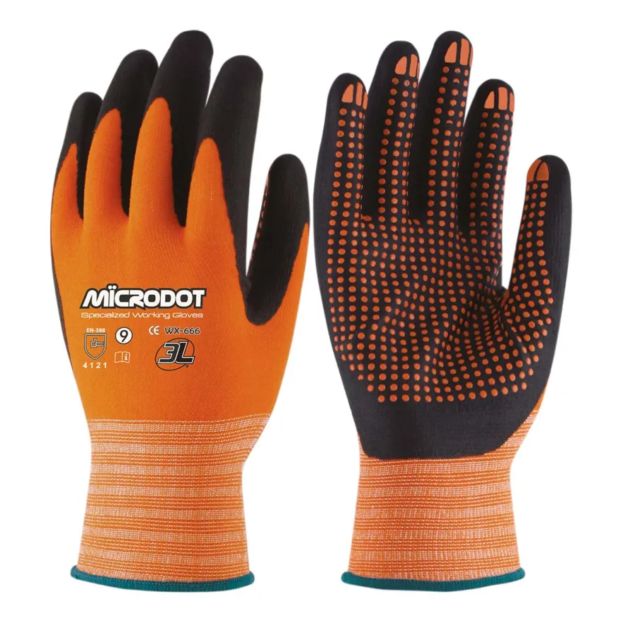 Guantes Microdot Antideslizantes WX666