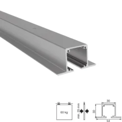 Guía oculta para puertas correderas Klein LITE TOP 60