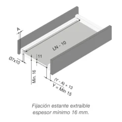 Guías SHELF - Para estantes de extracción total