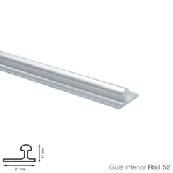 Guías sistema ROLL 25/45/52 Klein para puertas correderas de armario
