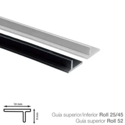 Guías sistema ROLL 25/45/52 Klein para puertas correderas de armario