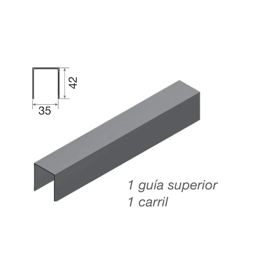 Guía superior para perfilería ATLANTICO