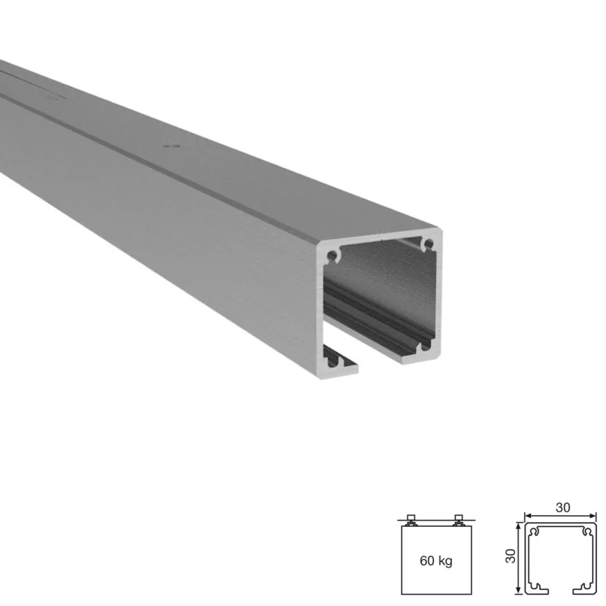 Guía vista para puertas correderas Klein LITE 60