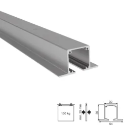 Guias empotrables para puertas correderas Klein LITE TOP 100