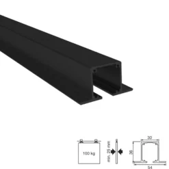 Guias empotrables para puertas correderas Klein LITE TOP 100