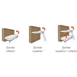 HELENA - Somier abatible horizontal montado