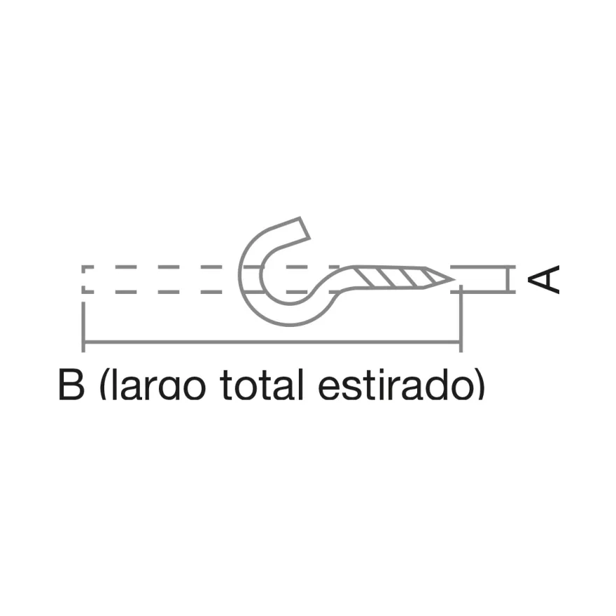 Hembrilla abierta de rosca para madera