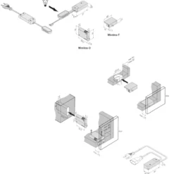 HERA - Interruptor inalámbrico de contacto sin alimentación para puertas