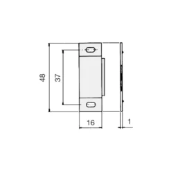 HERIS - Cierre magnético Rectangular pequeño