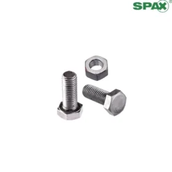 HEXAGONAL - Tornillos SPAX con tuerca DIN 933