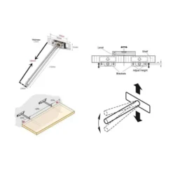 HEXAPORT BIG - Portabaldas oculto embutir al canto