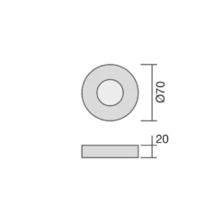 HIRO - Foco led sobrepuesto con batería recargable