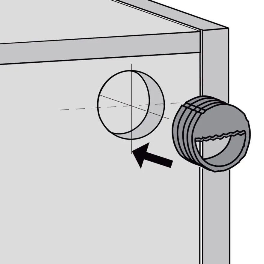HOLE - Colgador embutido a presión