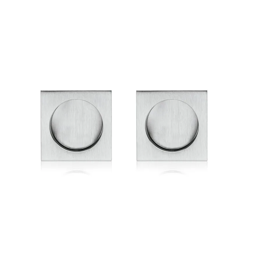 HOOKY ZERO Cuadrado - Kit de Cazoleta + Dedal para puertas correderas