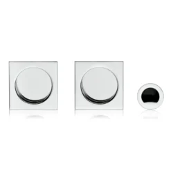 HOOKY ZERO Cuadrado - Kit de Cazoleta + Dedal para puertas correderas