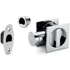 HOOKY ZERO Cuadrado - Kit de Cerradura + Muletilla + Dedal para puertas correderas