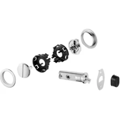 HOOKY ZERO Redondo - Kit de Cerradura + Muletilla + Dedal para puerta corredera
